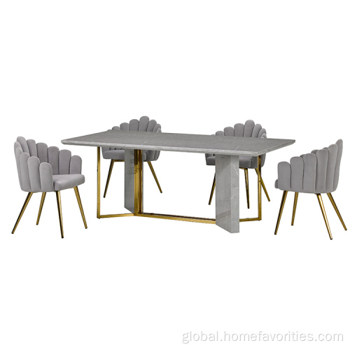 Plastic Chair 4 6 seater dining room sets Supplier